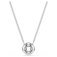 Una Angelic pendant, Mixed cuts, White, Rhodium plated by SWAROVSKI