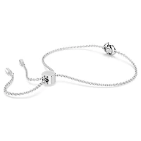 Una Angelic bracelet, Mixed cuts, White, Rhodium plated by SWAROVSKI