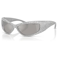 Sunglasses, Mask shape, SK6027, Silver tone by SWAROVSKI