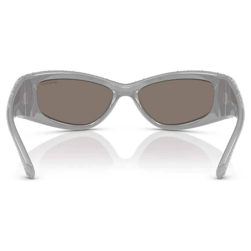 Sunglasses, Mask shape, SK6027, Silver Tone by SWAROVSKI