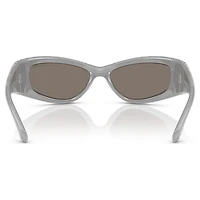 Sunglasses, Mask shape, SK6027, Silver Tone by SWAROVSKI