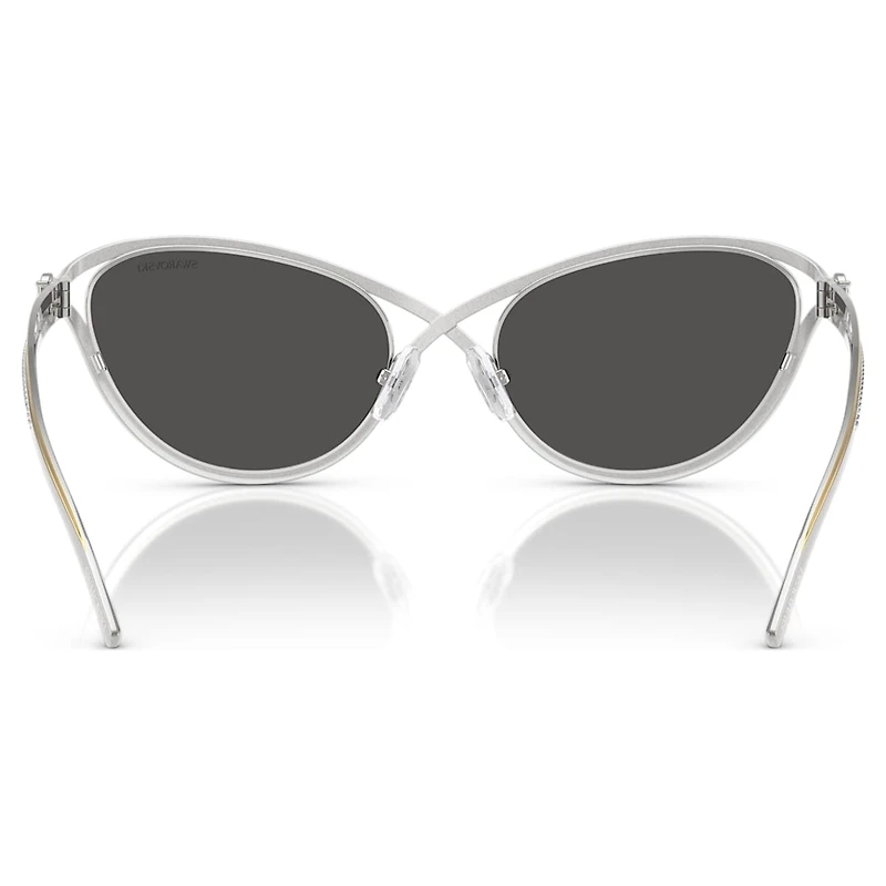 Sunglasses, Cat-Eye shape, SK7025, Silver Tone by SWAROVSKI