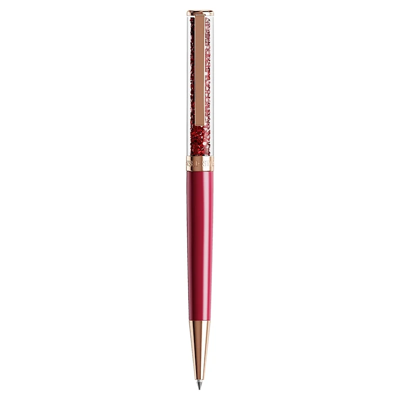 Crystalline ballpoint pen, Red, Pink lacquered, rose gold-tone plated by SWAROVSKI