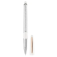 Crystalline rollerball pen, White, Rose gold-tone plated by SWAROVSKI