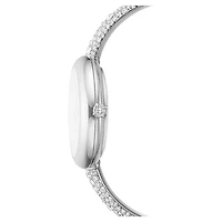 Sublima bangle watch, Swiss Made, Metal bracelet, Silver Tone, Stainless steel by SWAROVSKI