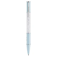 Crystalline ballpoint pen, Blue, Chrome plated by SWAROVSKI
