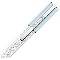 Crystalline ballpoint pen, Blue, Chrome plated by SWAROVSKI