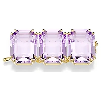 Millenia extender, Octagon cut, Purple, Gold-tone plated by SWAROVSKI