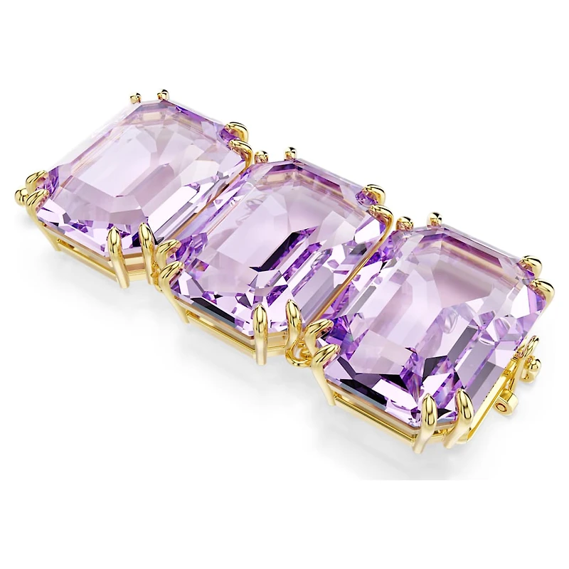Millenia extender, Octagon cut, Purple, Gold-tone plated by SWAROVSKI