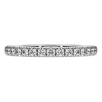 Eternity band ring, Lab-grown diamonds 0.4 ct tw, Round shape, Sterling silver by SWAROVSKI