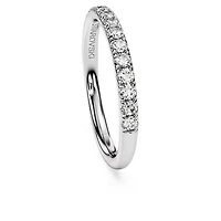 Eternity band ring, Lab-grown diamonds 0.4 ct tw, Round shape, Sterling silver by SWAROVSKI