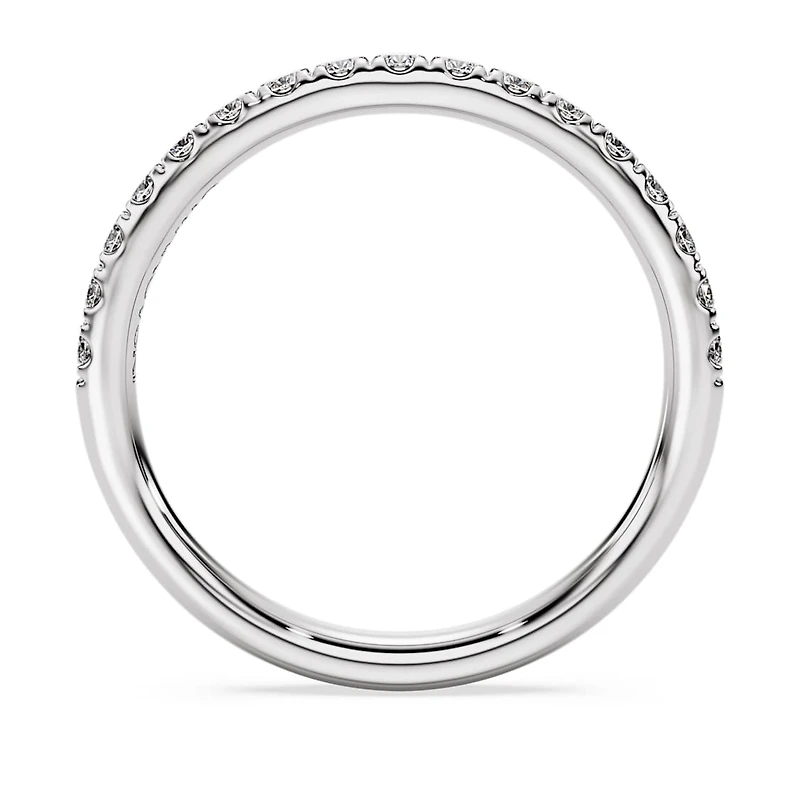 Eternity band ring, Lab-grown diamonds 0.4 ct tw, Round shape, Sterling silver by SWAROVSKI