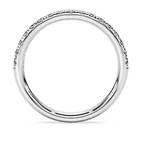 Eternity band ring, Lab-grown diamonds 0.4 ct tw, Round shape, Sterling silver by SWAROVSKI