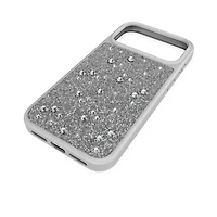 High smartphone case, Flat Back crystals, iPhone® 17 Pro Max, Silver Tone by SWAROVSKI