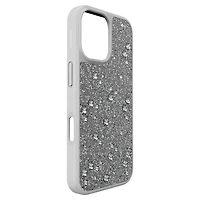 High smartphone case, Flat Back crystals, iPhone® 17, Silver Tone by SWAROVSKI
