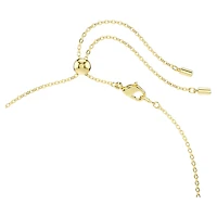 Constella necklace, Mixed cuts, Green, Gold-tone plated by SWAROVSKI