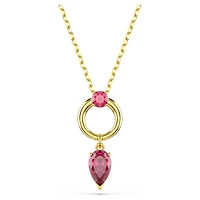 Mesmera pendant, Mixed cuts, Red, Gold-tone plated by SWAROVSKI