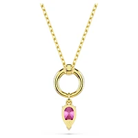 Mesmera pendant, Mixed cuts, Red, Gold-tone plated by SWAROVSKI