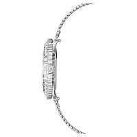Matrix octagon watch, Metal bracelet, Silver tone, Stainless steel by SWAROVSKI