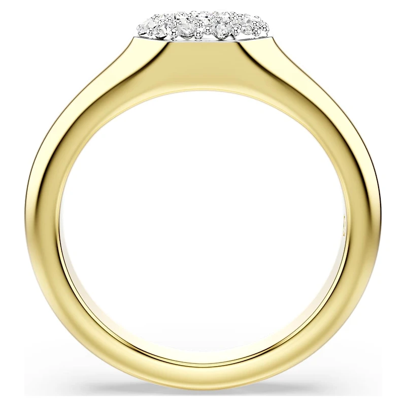 Dextera ring, Mixed cuts, White, Gold-tone plated by SWAROVSKI