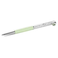 Crystalline ballpoint pen, Clover, Green, Green lacquered, chrome plated by SWAROVSKI