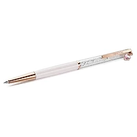 Crystalline ballpoint pen, Heart, Pink, Pink lacquered, rose gold-tone plated by SWAROVSKI