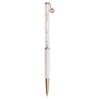 Crystalline ballpoint pen, Heart, Pink, Pink lacquered, rose gold-tone plated by SWAROVSKI