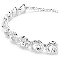 Una Angelic choker, White, Rhodium plated by SWAROVSKI