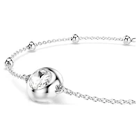 Una Angelic bracelet, Round cut, White, Rhodium plated by SWAROVSKI