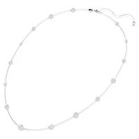 Una Angelic strandage, Round cut, White, Rhodium plated by SWAROVSKI