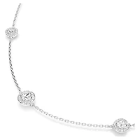 Una Angelic strandage, Round cut, White, Rhodium plated by SWAROVSKI