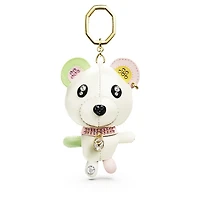 Teddy bag charm, Bear, Multicoloured, Gold-tone plated by SWAROVSKI