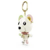 Teddy bag charm, Bear, Multicoloured, Gold-tone plated by SWAROVSKI