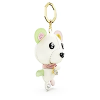 Teddy bag charm, Bear, Multicoloured, Gold-tone plated by SWAROVSKI
