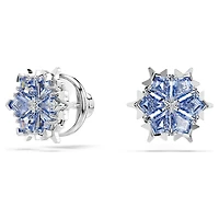 Magic set, Snowflake, Blue, Rhodium plated by SWAROVSKI