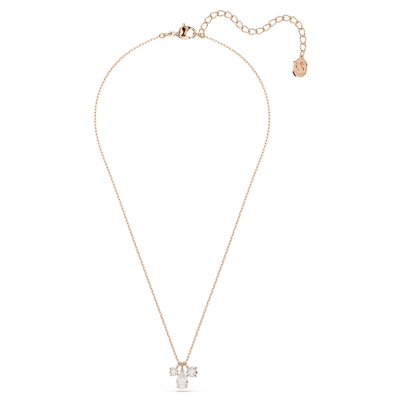 Mesmera pendant, Mixed cuts, White, Rose gold-tone plated by SWAROVSKI