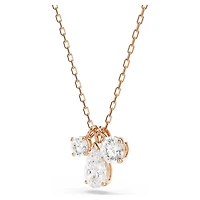 Mesmera pendant, Mixed cuts, White, Rose gold-tone plated by SWAROVSKI