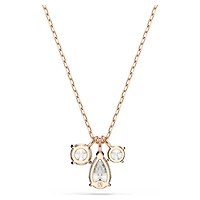 Mesmera pendant, Mixed cuts, White, Rose gold-tone plated by SWAROVSKI
