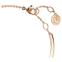 Mesmera bangle, Mixed cuts, White, Rose gold-tone plated by SWAROVSKI