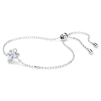 Magic bracelet, Angel, Blue, Rhodium plated by SWAROVSKI