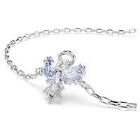 Magic bracelet, Angel, Blue, Rhodium plated by SWAROVSKI