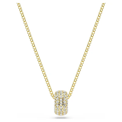 Dextera pendant, White, Gold-tone plated by SWAROVSKI