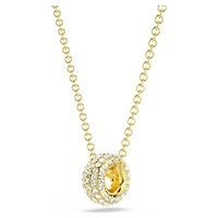 Dextera pendant, White, Gold-tone plated by SWAROVSKI