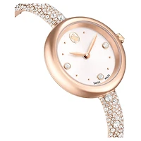 Sublima bangle watch, Swiss Made, Metal bracelet, Rose gold tone, Rose gold-tone finish by SWAROVSKI
