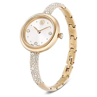 Sublima bangle watch, Swiss Made, Metal bracelet, gold tone