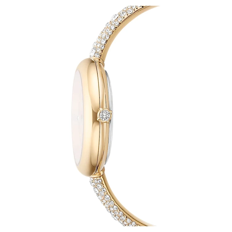 Sublima bangle watch, Swiss Made, Metal bracelet, gold tone