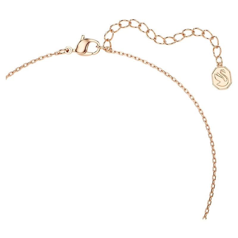 Bella V set, Round cut, White, Rose gold-tone plated by SWAROVSKI