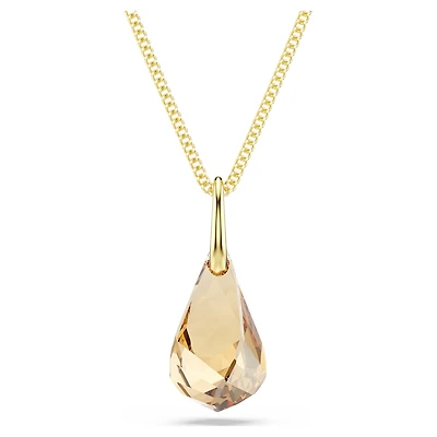 Energic pendant, Brown, Gold-tone plated by SWAROVSKI