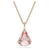 Lunar drop pendant, Rose gold-tone plated by SWAROVSKI