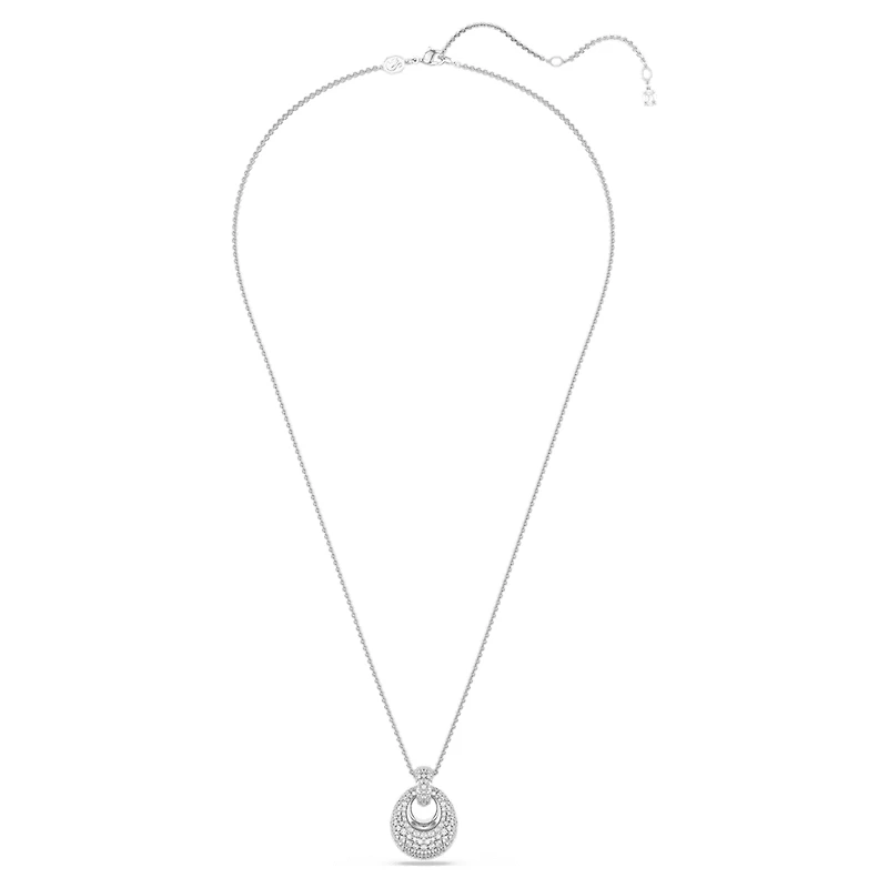 Sublima pendant, White, Rhodium plated by SWAROVSKI